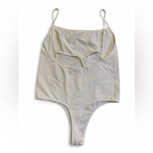 Intimately Free People Low Back Strappy Bodysuit - White - M/L